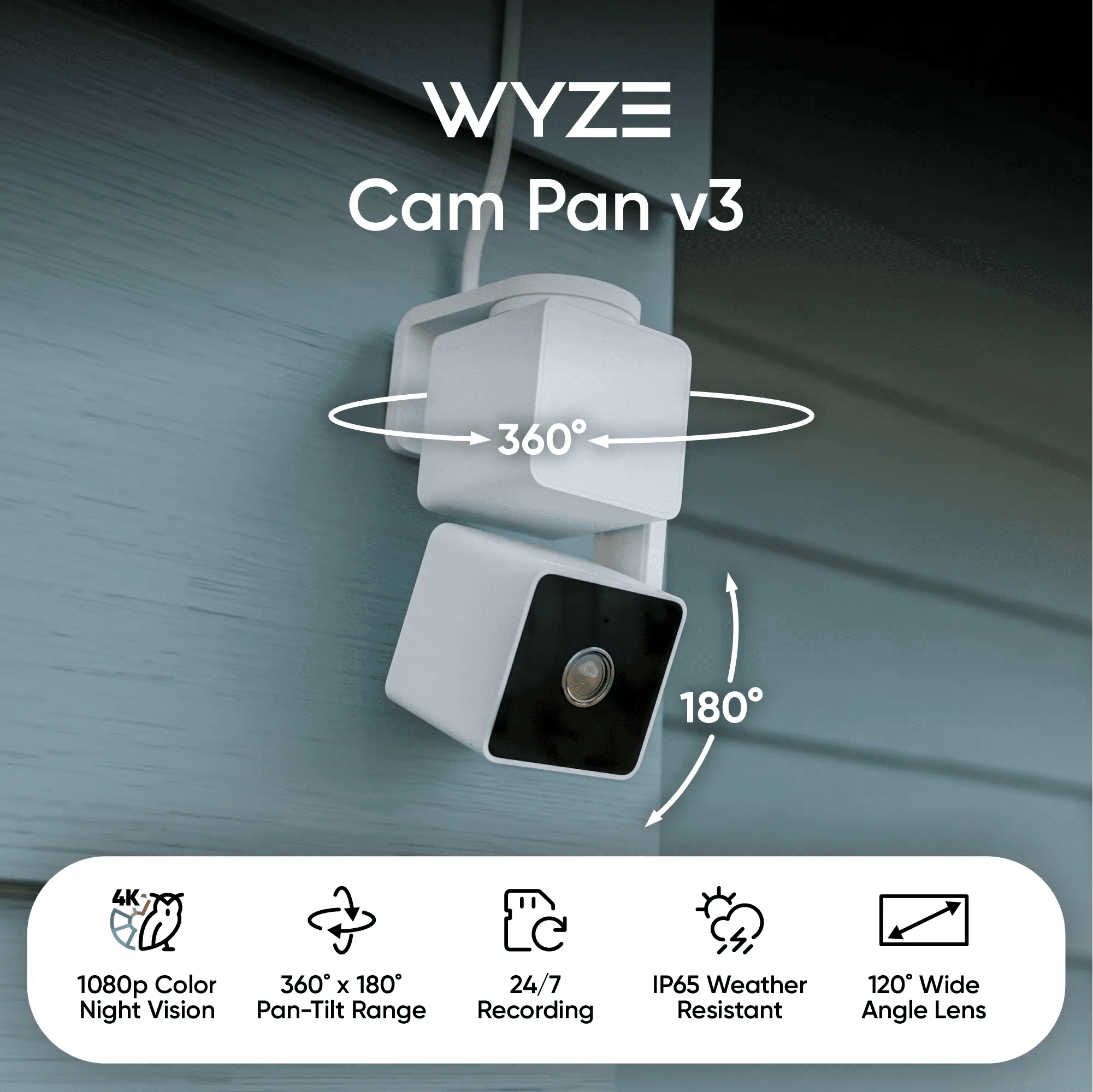 Alternative view of Wyze Cam Pan v3