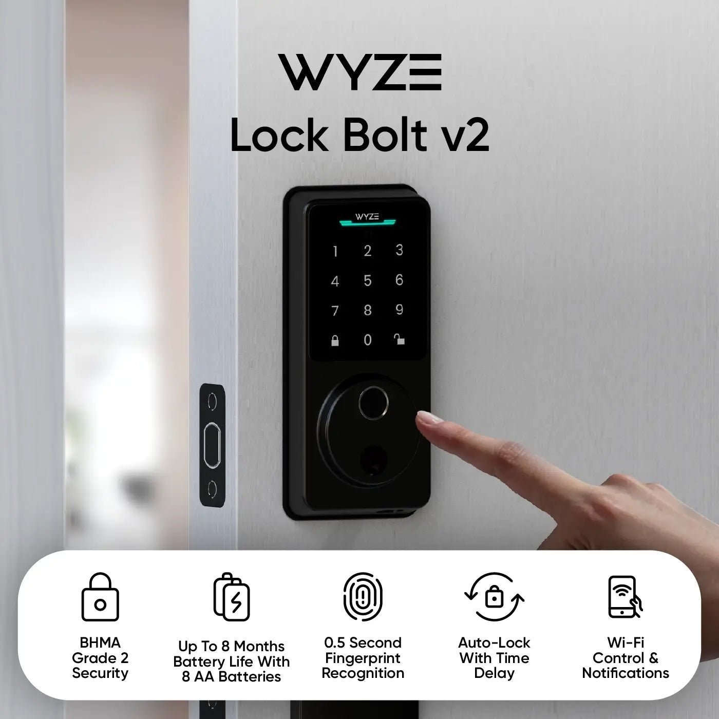 Alternative view of Wyze Lock Bolt v2